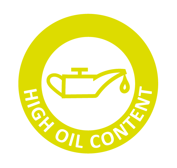 High oil content